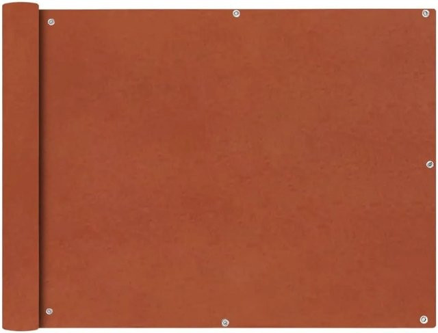 vidaXL Balkonsichtschutz aus Oxford-Gewebe in Terracotta, Breite: 90 cm, Länge: 400 cm - Bild 1
