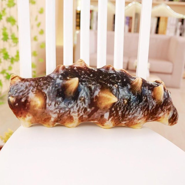 Simulierte Seegurke Kissenpuppe Plüschtier, Meereswelt, 50cm, Schwarz - Bild 1