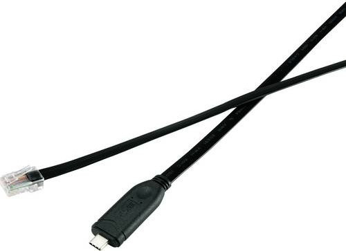 Renkforce USB-C auf RJ45 Ethernet LAN Adapterkabel Schwarz - Bild 1