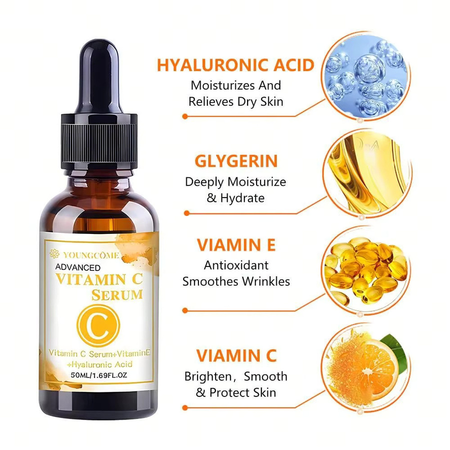 YOUNGCOME Vitamin C Serum, 50 ml, Hyaluronsäure, Unisex - Bild 4