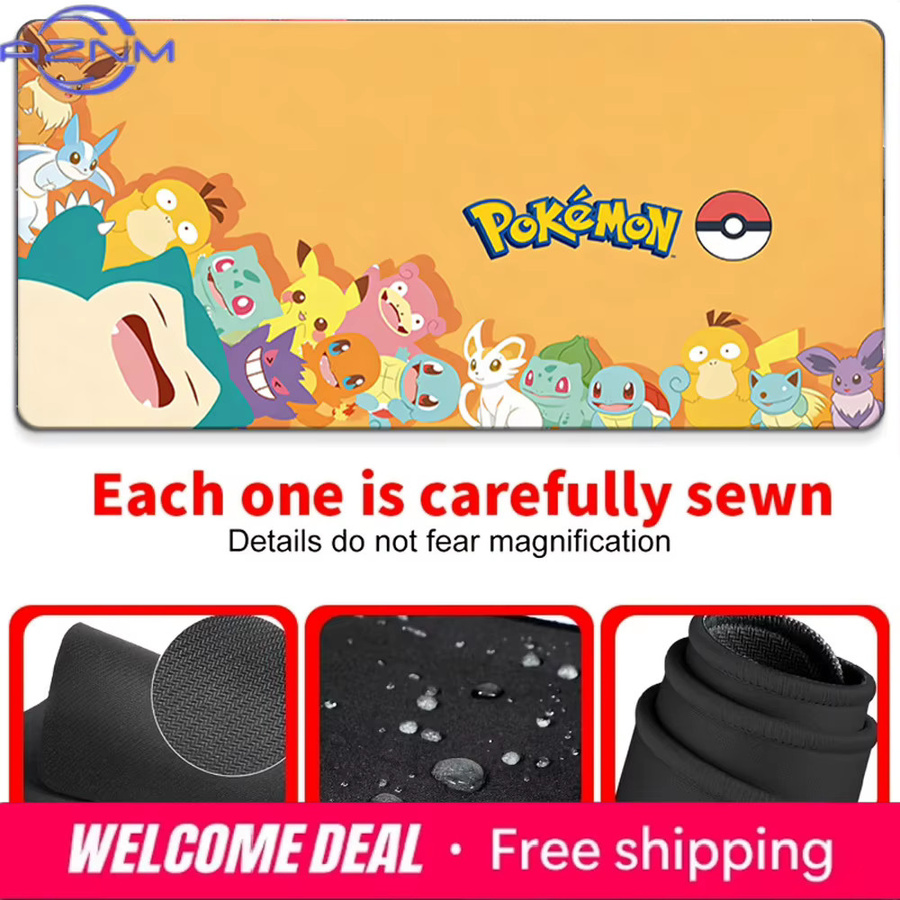 Potdemiel Pokemon TCG Spielmatte rutschfest und waschbar, Multicolor - Bild 3