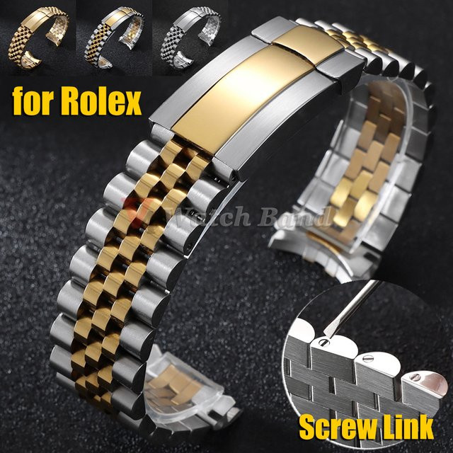 Uhrenarmband Edelstahl, Silber, Unisex, 20mm, 21mm - Bild 1