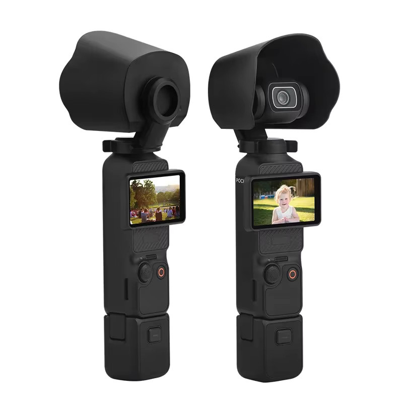 DJI OSMO POCKET 3 Gegenlichtblende in Schwarz als blendfreie Sonnenschutz-Abdeckung für deine Actionkamera - Bild 3