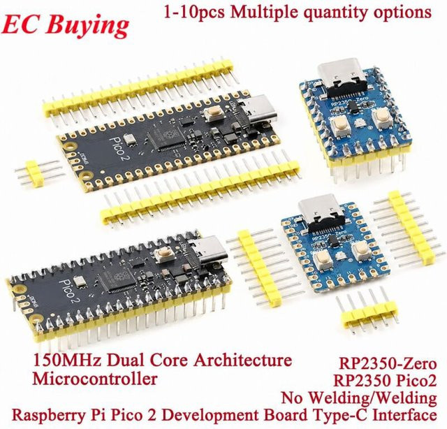 Raspberry Pi Pico 2 RP2350-Zero Mini-Entwicklungsplatinenmodul mit 150 MHz Dual-Core-Mikrocontroller und USB-C-Schnittstelle - Bild 1