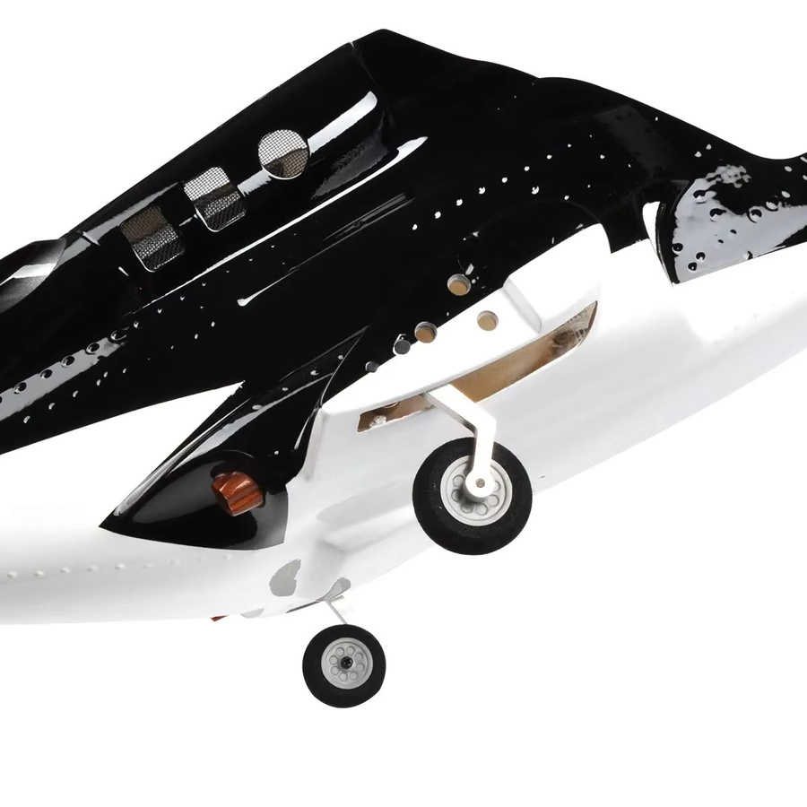 FLIGHT-MODEL.COM Airwolf Helicopter Rumpf Glasfaserkörper Copter-Abdeckung, Schwarz - Bild 4