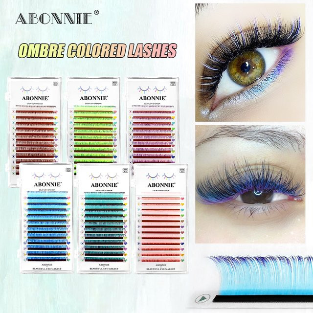 ABONNIE Falsche Wimpern Ombre Schwarz, Unisex - Bild 1