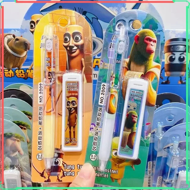 Tung Sahur Mechanisches Bleistift Set mit HB Graphit Minen in Mehrfarben - Bild 1