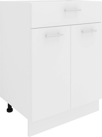 VCM Schrank Esilo in Weiss, B/H/T: 60 x 82 x 46 cm - Bild 1
