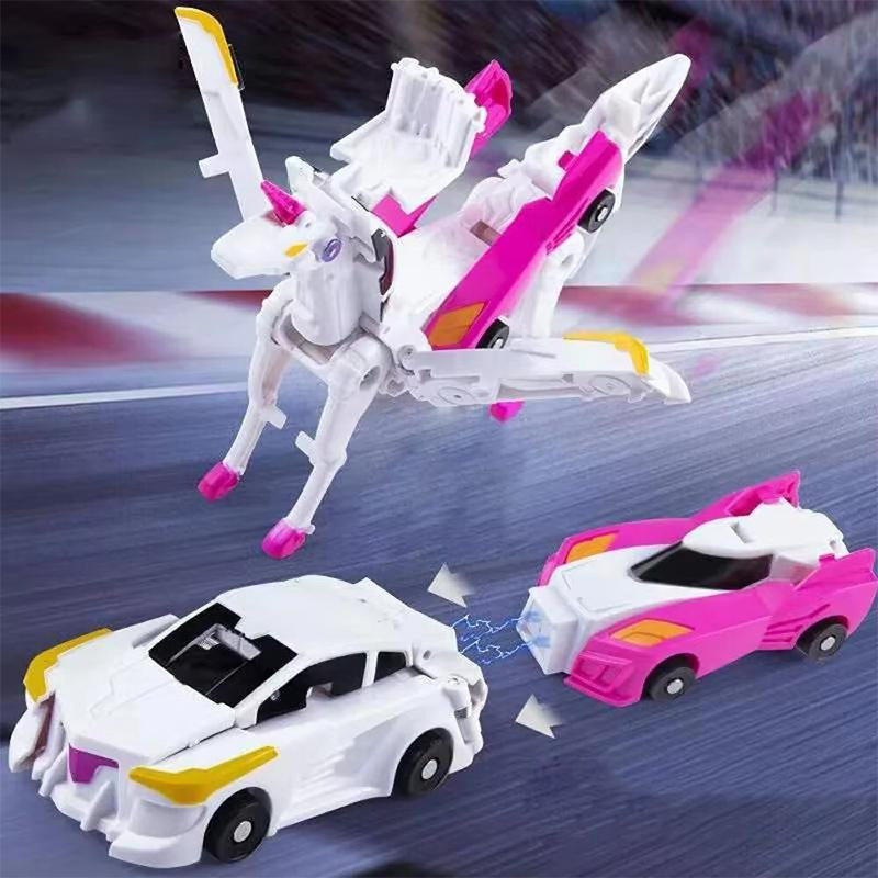 Yiran toy 2-in-1 Verwandlungsauto Einhorn Actionfigur Fahrzeug - Bild 2