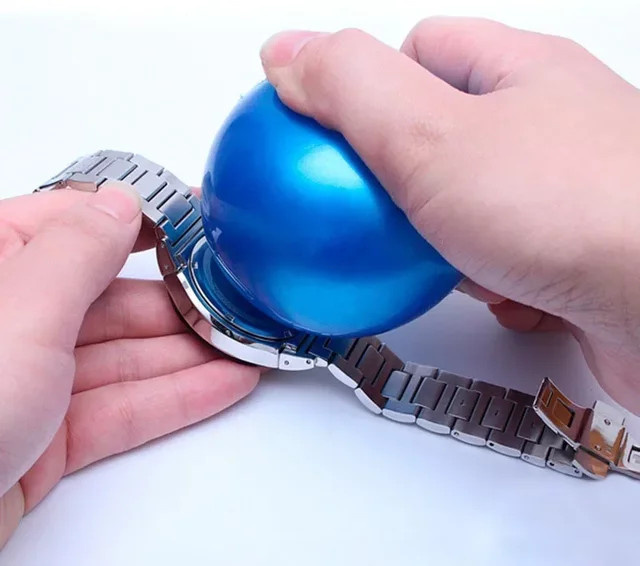 OAKCHARM Uhrenöffner, Gummi-Schraubkugel-Typ, Edelstahl, Blau - Bild 1