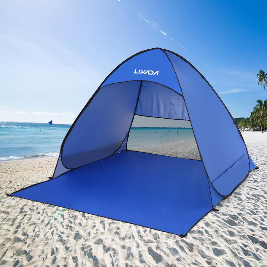 Lixada Automatisches Instant-Pop-Up-Strandzelt mit UV-Schutz für Camping und Angeln in Grün - Bild 2