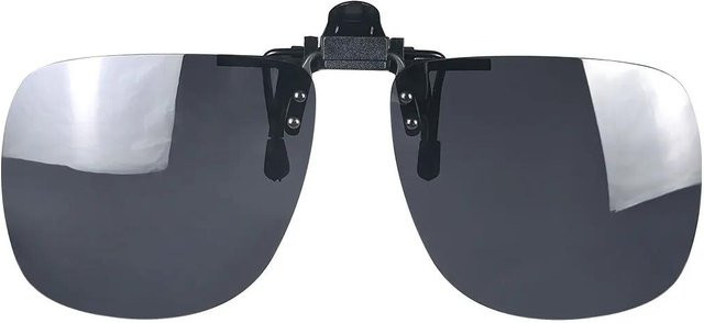 Freedom Outdoors Clip-On Sonnenbrille, square, Vollrand, Edelstahl, Herren, white, black - Bild 1