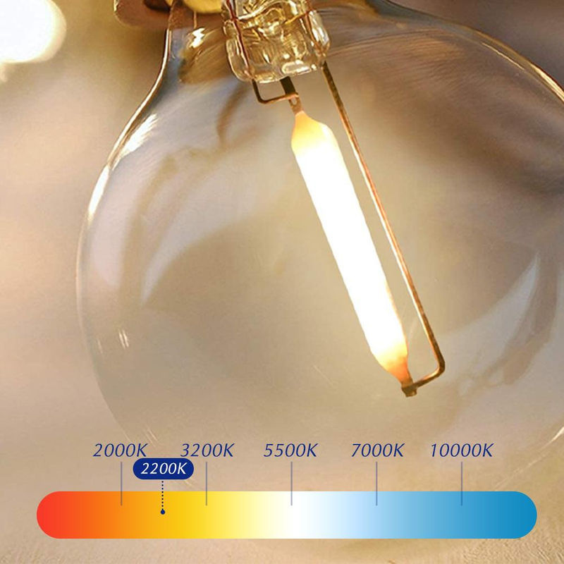 10 Stück Foroureyes Lighting LED G40 Ersatz-Glühbirnen mit E12 Sockel, 1 W, Warmweiß, Kunststoff-Kugelbirnen für Lichterketten im Innen- und Außenbereich - Bild 3