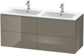 Duravit Waschtischunterschrank L-Cube in Grau B/T/H: 129 x 48,1 x 55 cm - Bild 1