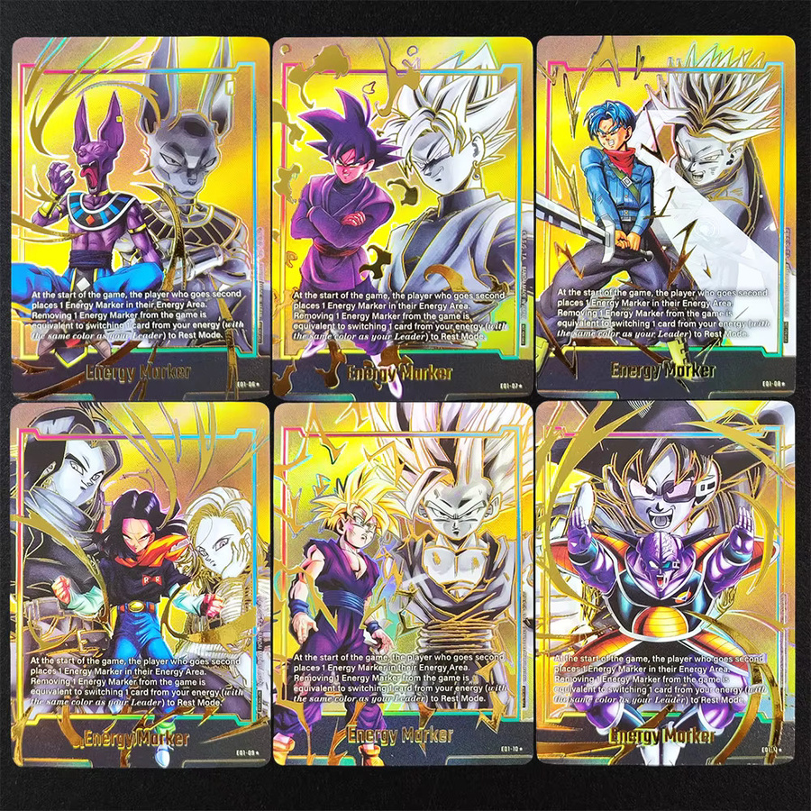 Bandai Dragon Ball Super Fusion Welt Energie Marker Gold, 58-teiliges Set, Englisch TCG Anime Karten - Bild 2