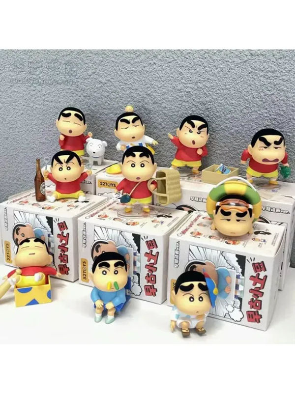 Bandai Crayon Shin-Chan Frühe Antike Kleine Kartoffel-Serie Nohara Shinnosuke Blindbox-Puppe Mehrfarbig Kunststoff Actionfigur - Bild 4