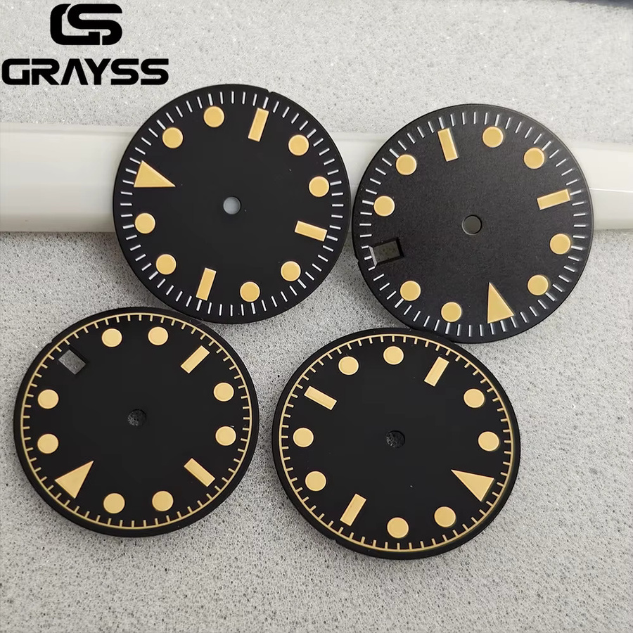 GRAYSS Zifferblatt Super C3 Green Lume, Schwarz, Uhrenzubehör - Bild 2
