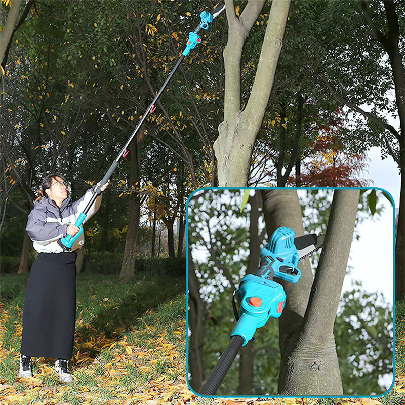 Bromose 2-in-1 Elektrische Gartensäge mit 6-Zoll-Minisäge und 2-Meter-Astschere für 21V Akku - Bild 5