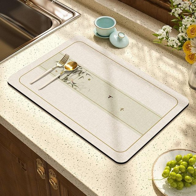 Saugfähige Abtropfmatte für Küchenarbeitsplatten und Kaffeemaschinen von Yiran Furniture, B/B: 30 x 40 cm - Bild 1