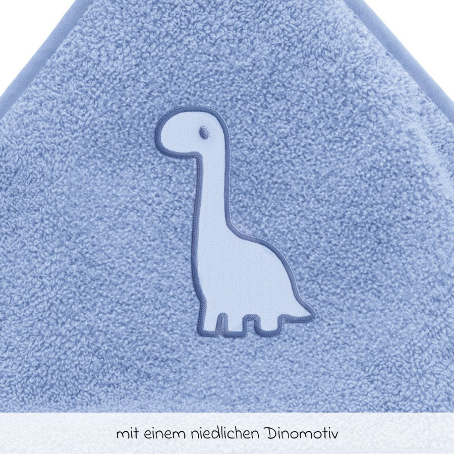 Fillikid Kapuzenbadetuch Rex Blau mit Motiv auf der Kapuze, B/H: 75 x 75 cm - Bild 2