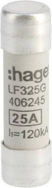 Hager LF325G Feinsicherung Silber, 10 Stück, Durchmesser: 10 mm, Länge: 38 mm - Bild 2