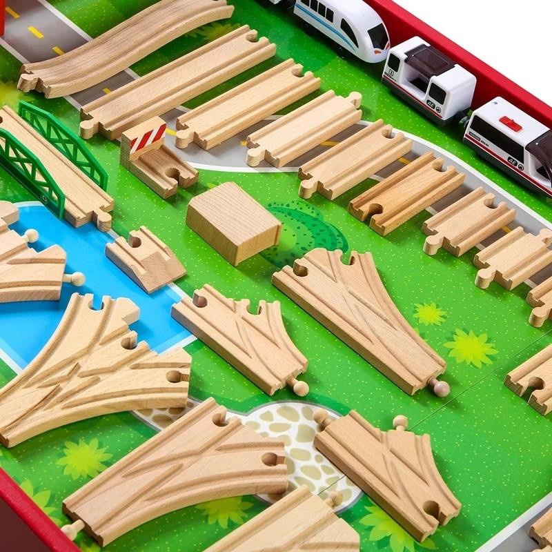 Linyi toy Holzeisenbahn Zubehör aus Holz ab 14 Jahren - Bild 1