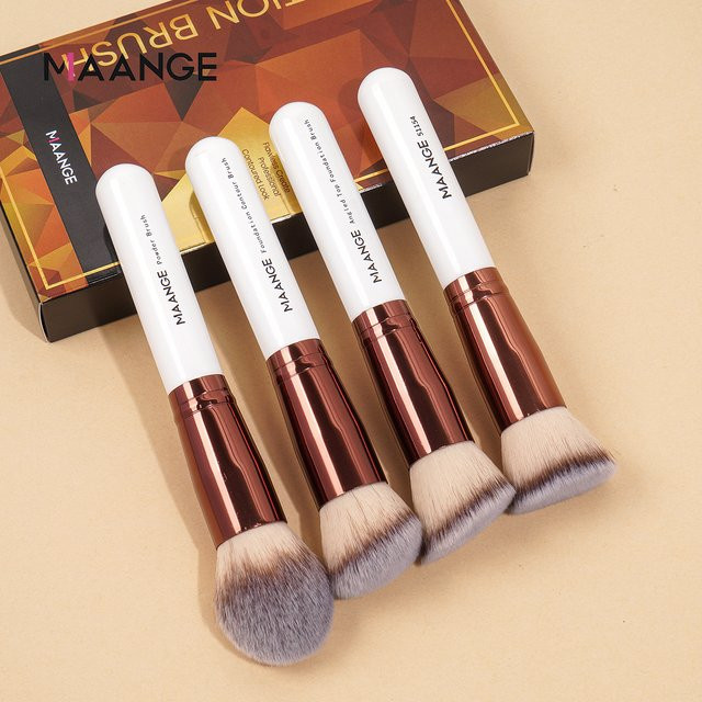 MAANGE Make-up-Pinsel-Set, 4-teilig, mit Etui, Unisex - Bild 1