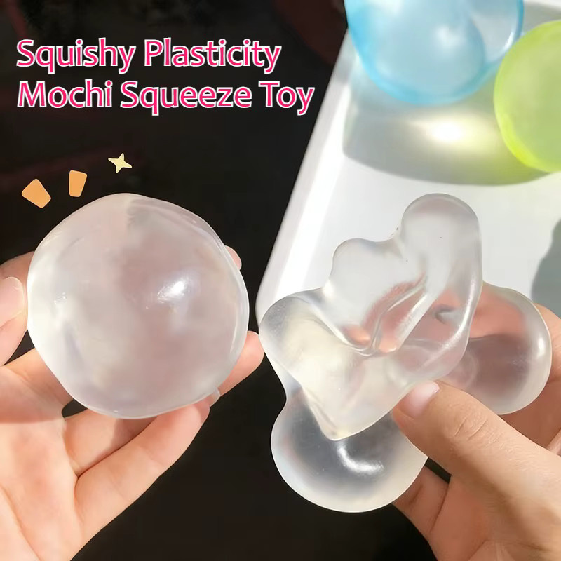 Bandai Mochi-Quetschspielzeug, Transparentes Kokosnussöl-Maltose-Quetschspielzeug, Sensorikspielzeug - Bild 4