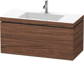 Duravit L-Cube Waschtischunterschrank c-bonded, wandhängend, Braun, B/T/H: 100 x 48 x 50 cm - Bild 1