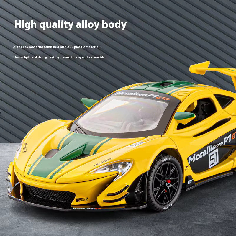 Maisto McLaren P1 GTR Supercar Modellauto, 1:22, Metall, mit Licht und Sound - Bild 1