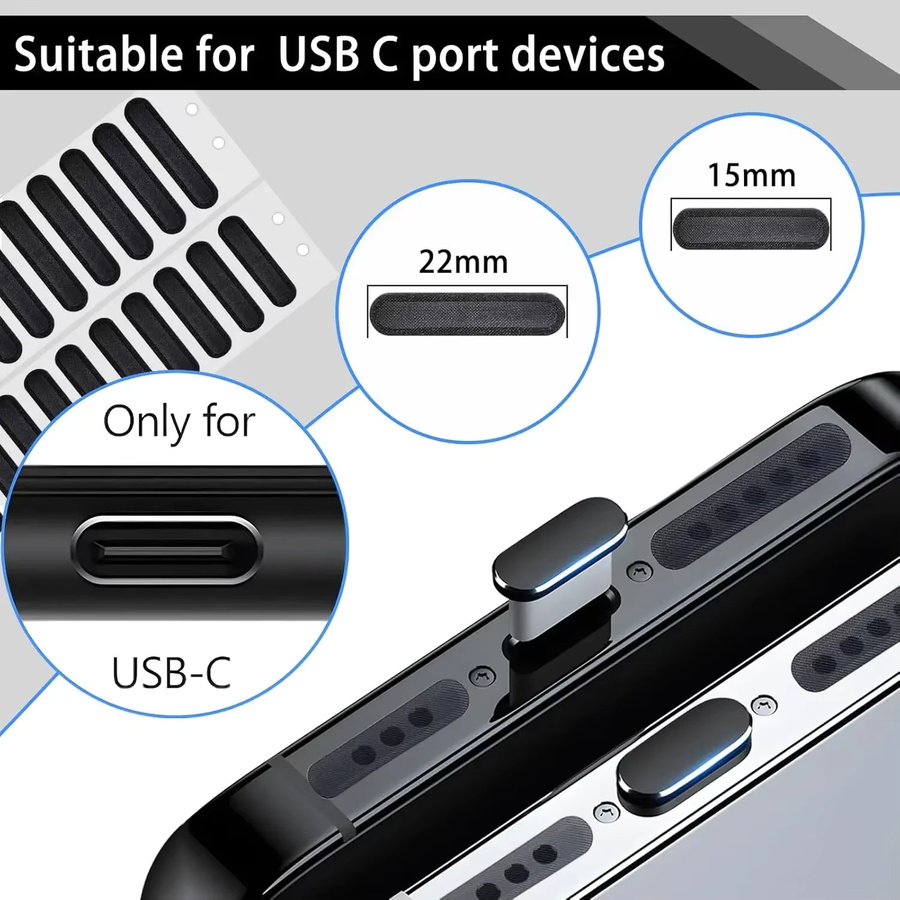 Reinigungs-Set für Smartphone Lautsprecher und Ladebuchsen in Schwarz für iPhone 16 15 Pro Max und Samsung S24 - Bild 2