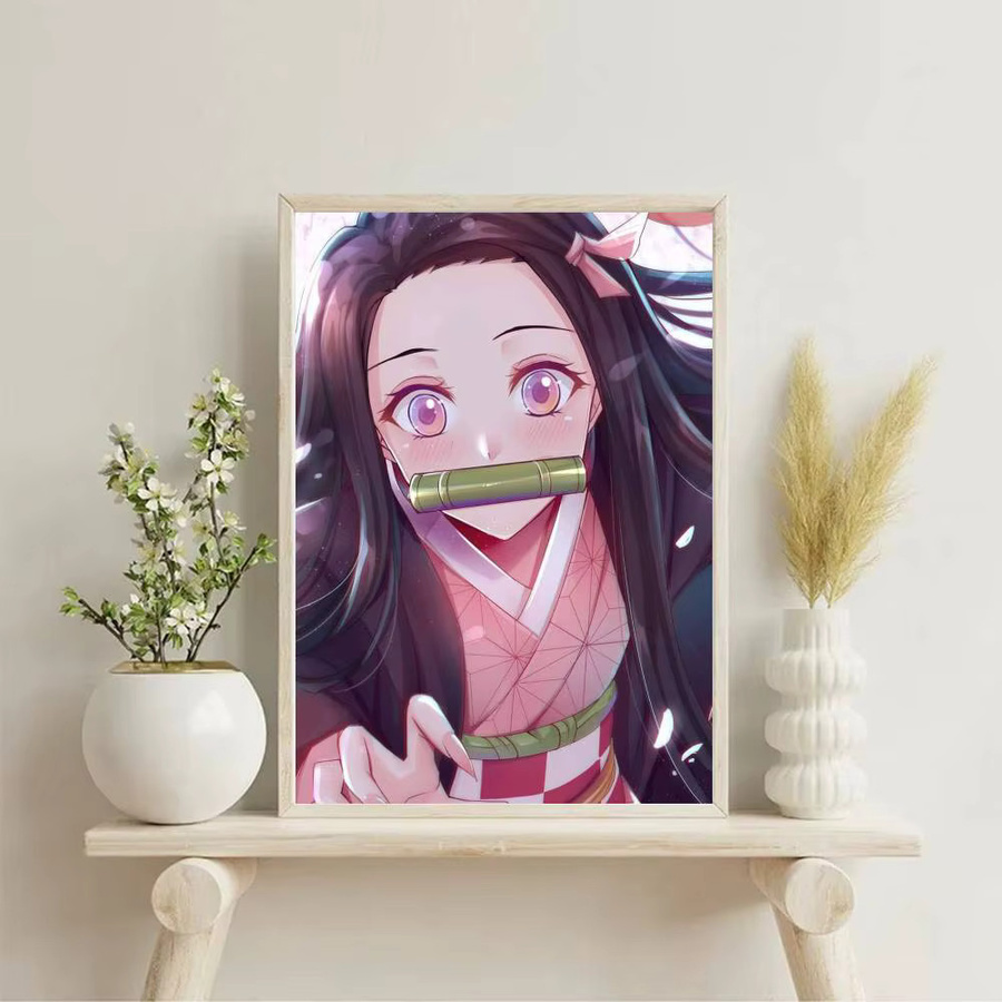 Selbstklebendes und wasserfestes N-nezuko Anime-Charaktere-Poster in Mehrfarben - Bild 5
