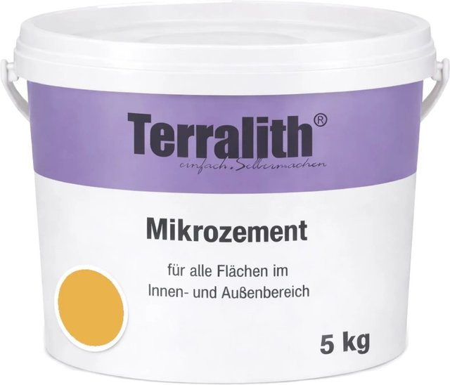 Terralith Mikrozement Fix & Fertig LFC0183 Gelb 5kg für 3,5qm - Bild 1