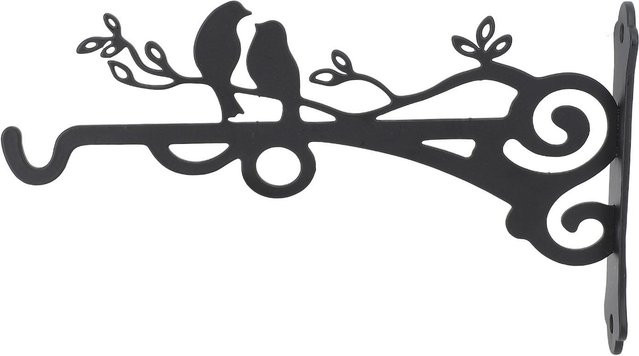 Dekorativer Wandhaken aus Metall von mfySpace für Hängepflanzen, Laternen oder Vogelfutterhäuser in Grau - Bild 1