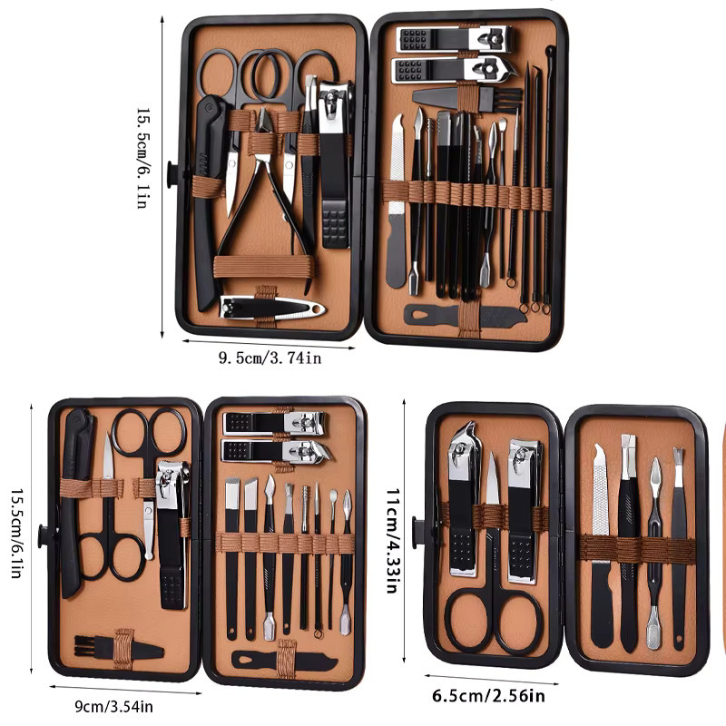 OLOEY Maniküre Werkzeug Set, Edelstahl, Unisex - Bild 4