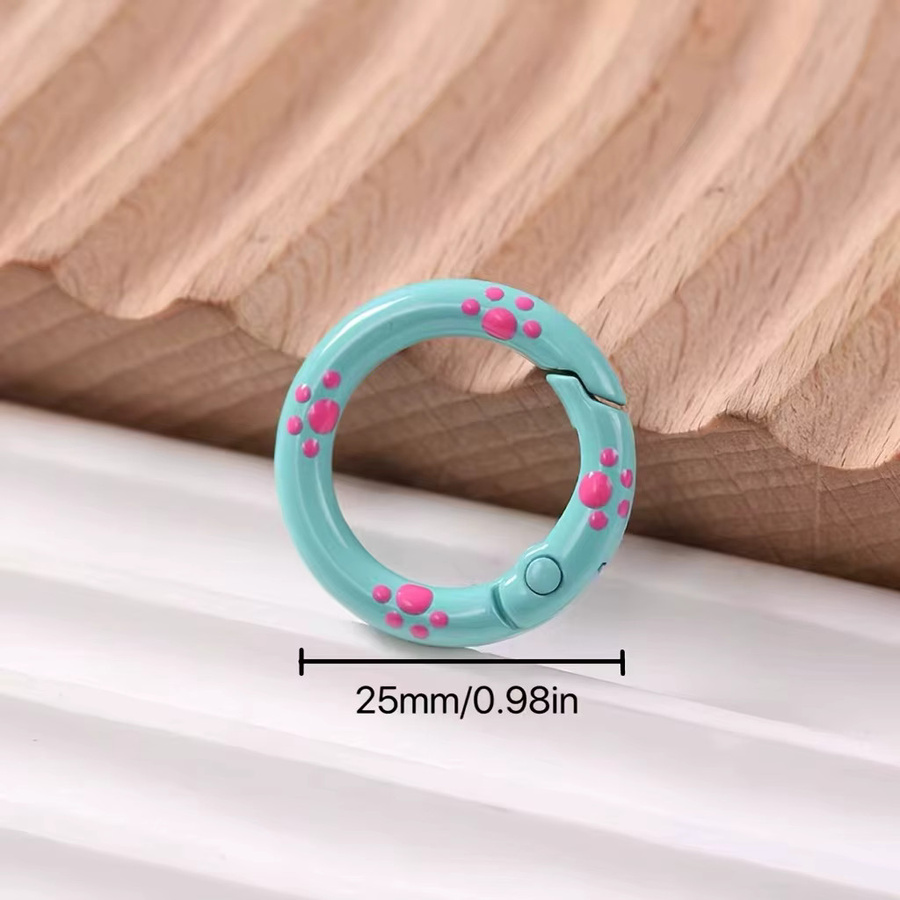 Schlüsselanhänger Katzenpfote, Metall, 12 Stück, Unisex - Bild 2