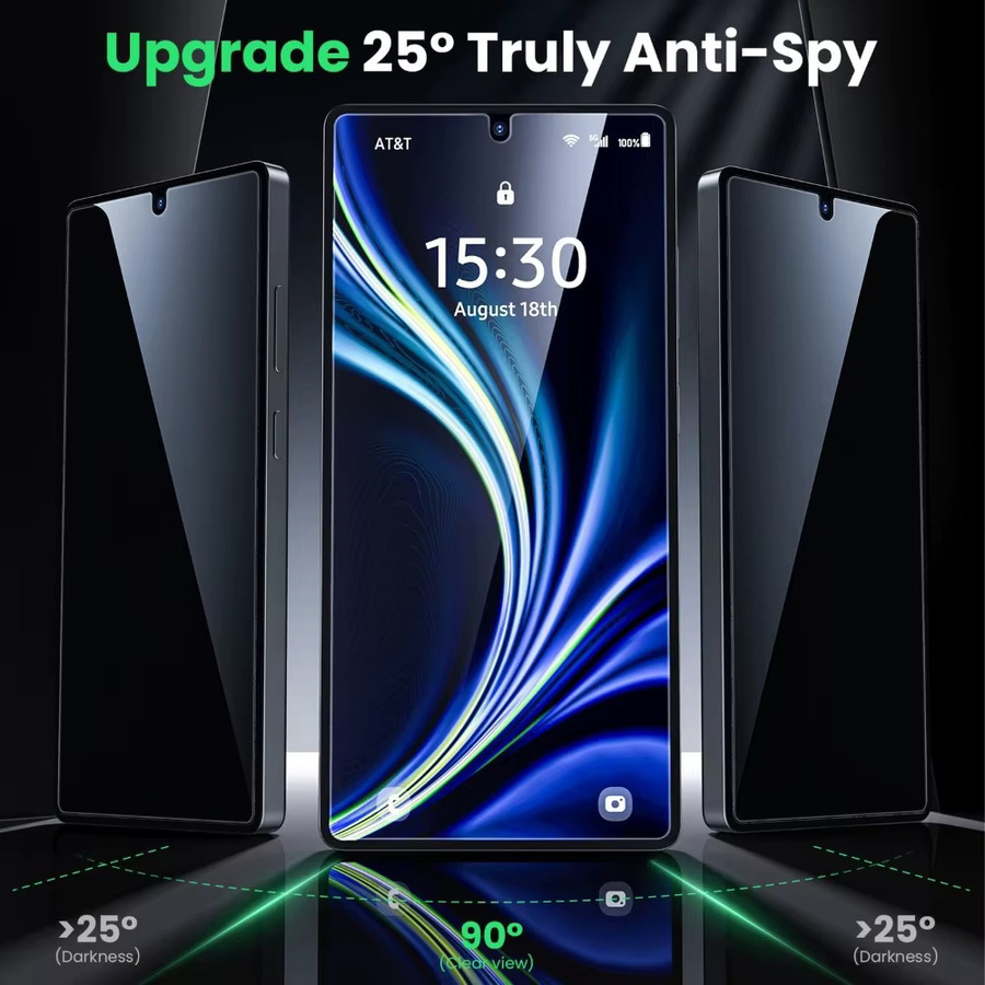 NNBILI 4er-Pack Anti-Spionage Displayschutzfolien für Samsung Galaxy S26 S25 S24 Ultra S23 S22 S21 Plus S23 FE, transparent - Bild 2