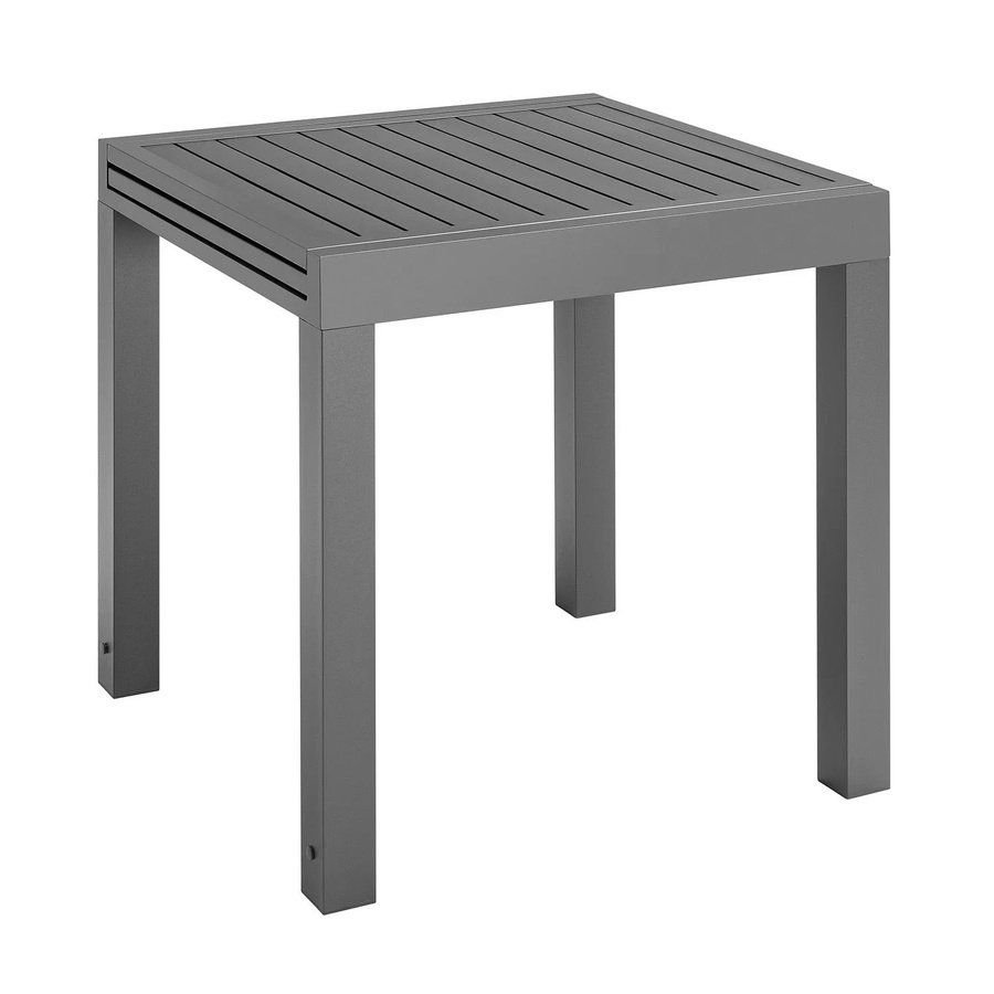 Juskys Gartentisch Laki ausziehbar in Anthrazit, B/T/H: 70 x 70 x 75 cm - Bild 3