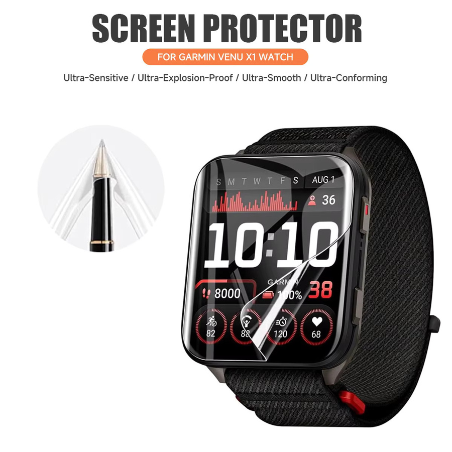 OAKCHARM Smartwatch Zubehör, Hydrogel Film, transparent, Unisex - Bild 2