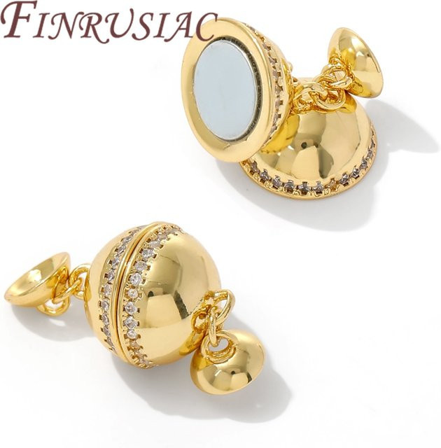 FINRUSIAC Magnetverschlüsse, 18K vergoldet, Unisex - Bild 1