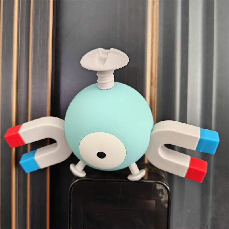 Pokemon Magnemite Figur aus Kunststoff, mehrfarbig, Modell für Desktop oder Kühlschrank - Bild 4