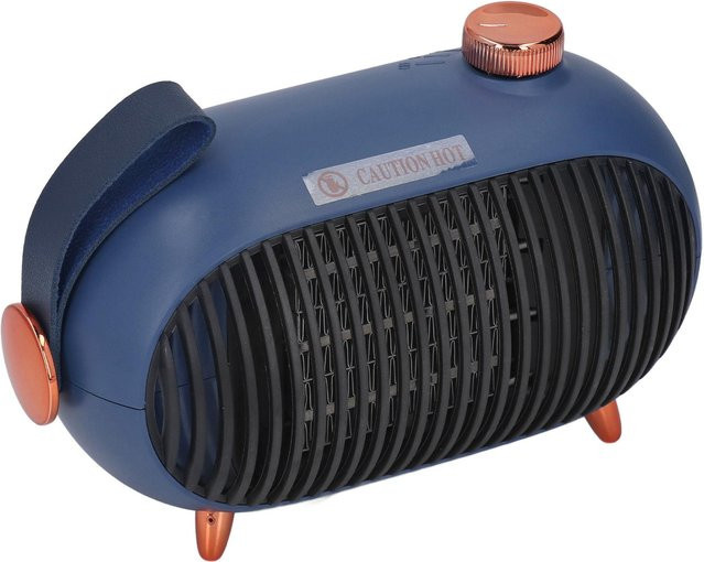 OutsideWorld Keramik-Heizlüfter mit Flammeneffekt in Blau, 900W PTC Schnellheizung mit 3 Stufen und Thermostat - Bild 1