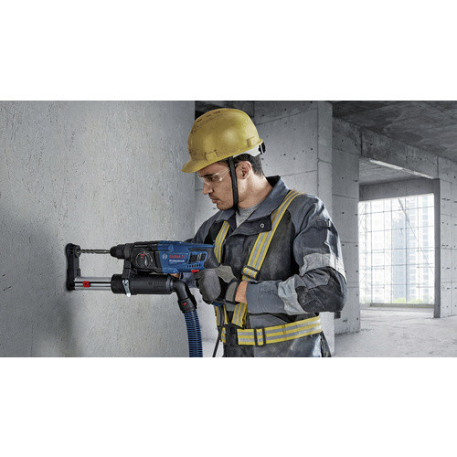 Bosch Professional Bohrhammer GBH 2-21 SDS-Plus mit 720 W und 3-teiligem Bohrer-Set in Blau/Schwarz - Bild 5
