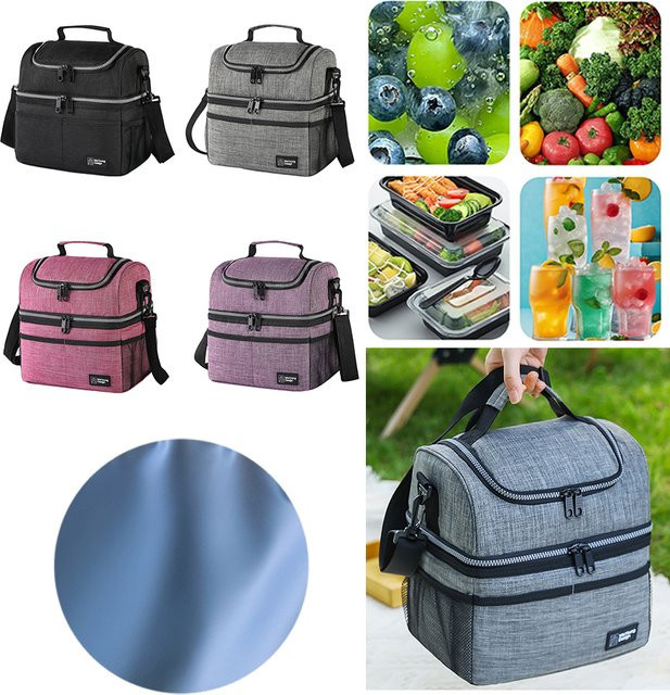 Isolierte Thermo-Lunchtasche von MOJOYCE in Pink für Arbeit, Camping und Outdoor-Picknick - Bild 1