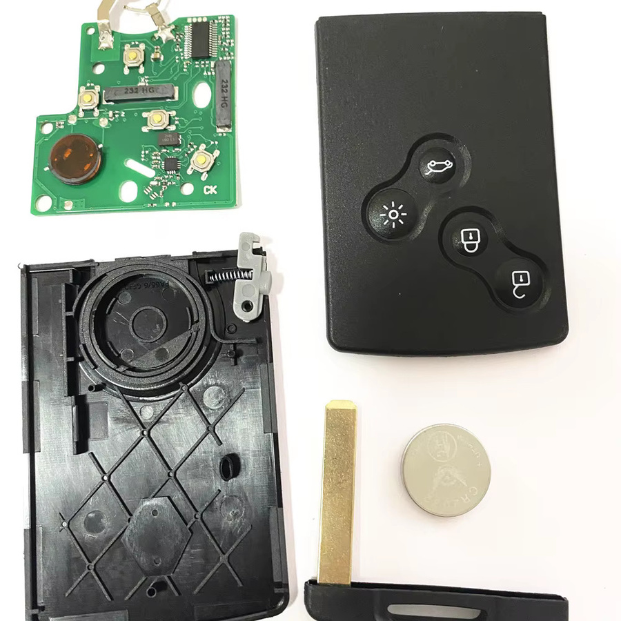 Wilongda 5er Set Remote Key Card 433MHz ID46-PCF7952 Keyless Entry für Renault Megane 3 Laguna 3 Scenic in Schwarz - Bild 3