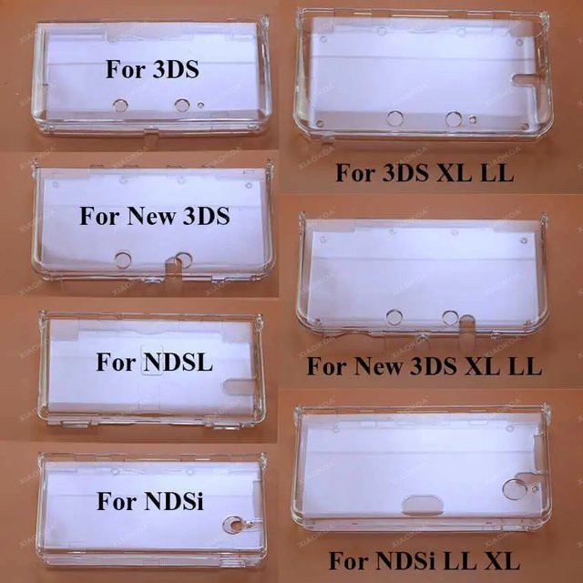 Transparente Kristall-Schutzhülle für Nintendo 3DS, 3DS LL, 3DS XL, New 3DS XL, NDSL und NDSi - Bild 1