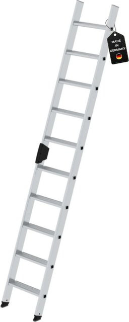 PROREGAL Stufen-Anlegeleiter ohne Traverse in Silber, 10 Stufen - Bild 1