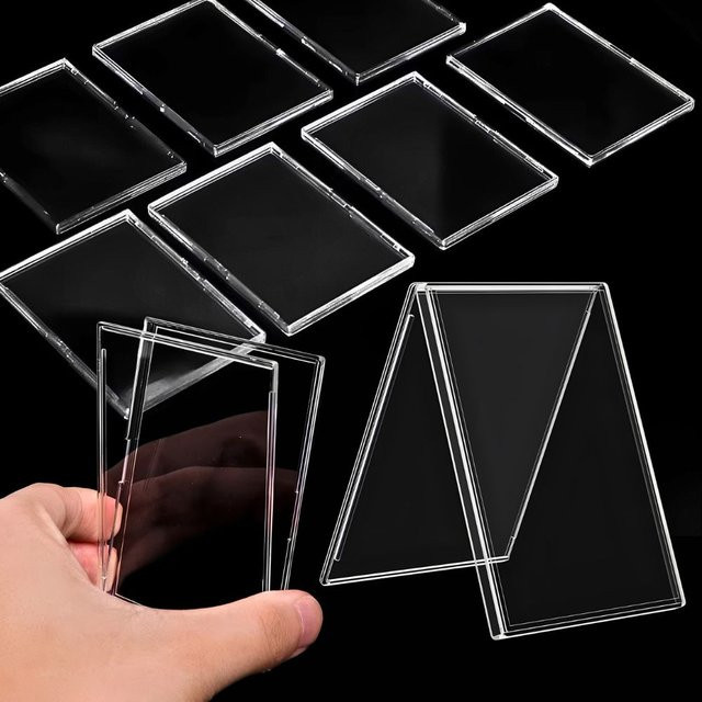 YMY Hochtransparente Plastikkarten-Displaybox zur Aufbewahrung und Dekoration von Visitenkarten, Farbe: transparent - Bild 1