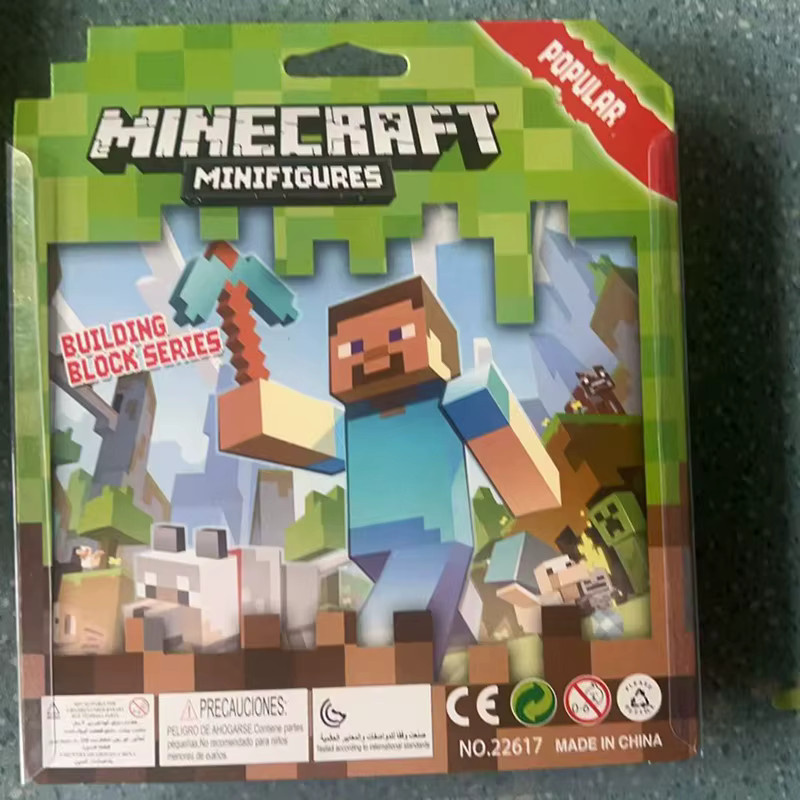 GAGAGIRL Minecraft Bausteine Set mit 6 Figuren und Zubehör, Mehrfarbig, DIY Zusammenbaubares Set für Kinder ab 6 Jahren - Bild 3