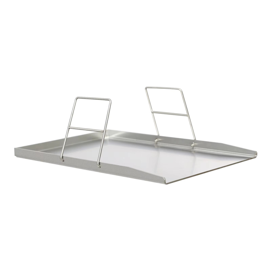 Bymaocar Edelstahl-Grillplatte in Silber, universelle Grillplatte für Camping und Wandern, B/T: 49 x 32,5 cm - Bild 5